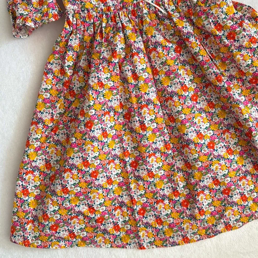 {NWT} For Love & Lemons | Libby Floral Babydoll Puff Sleeve Mini Dress (XXS/0) - Picture 7 of 16